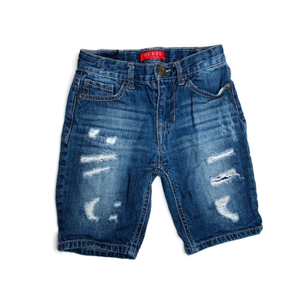 Guess girls‎ 6Y distressed jean Bermuda shorts